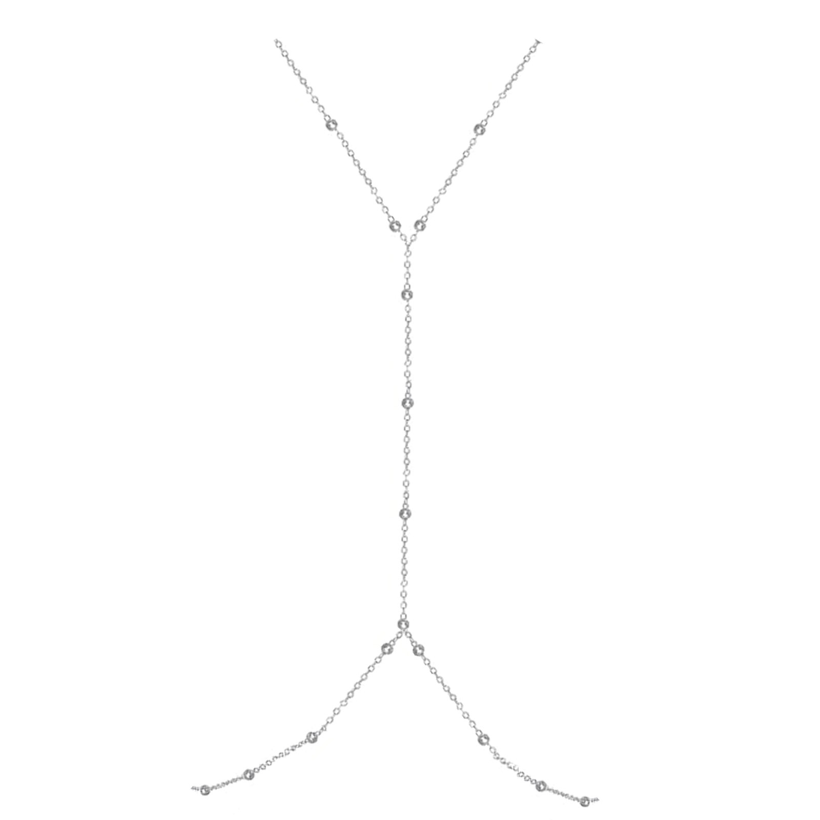 Silver Plated Waist Chain for Women, Sexy Belly Chain Body Jewelry