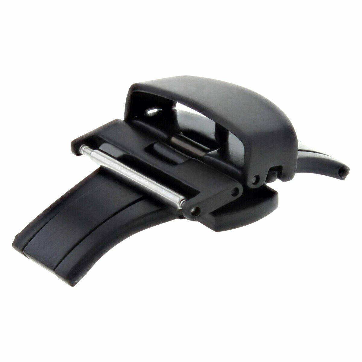 16MM 18MM 20MM 22MM 24MM MATTE BLACK PVD BUTTERFLY FOR DEPLOYMENT BUCKLE CALSP S