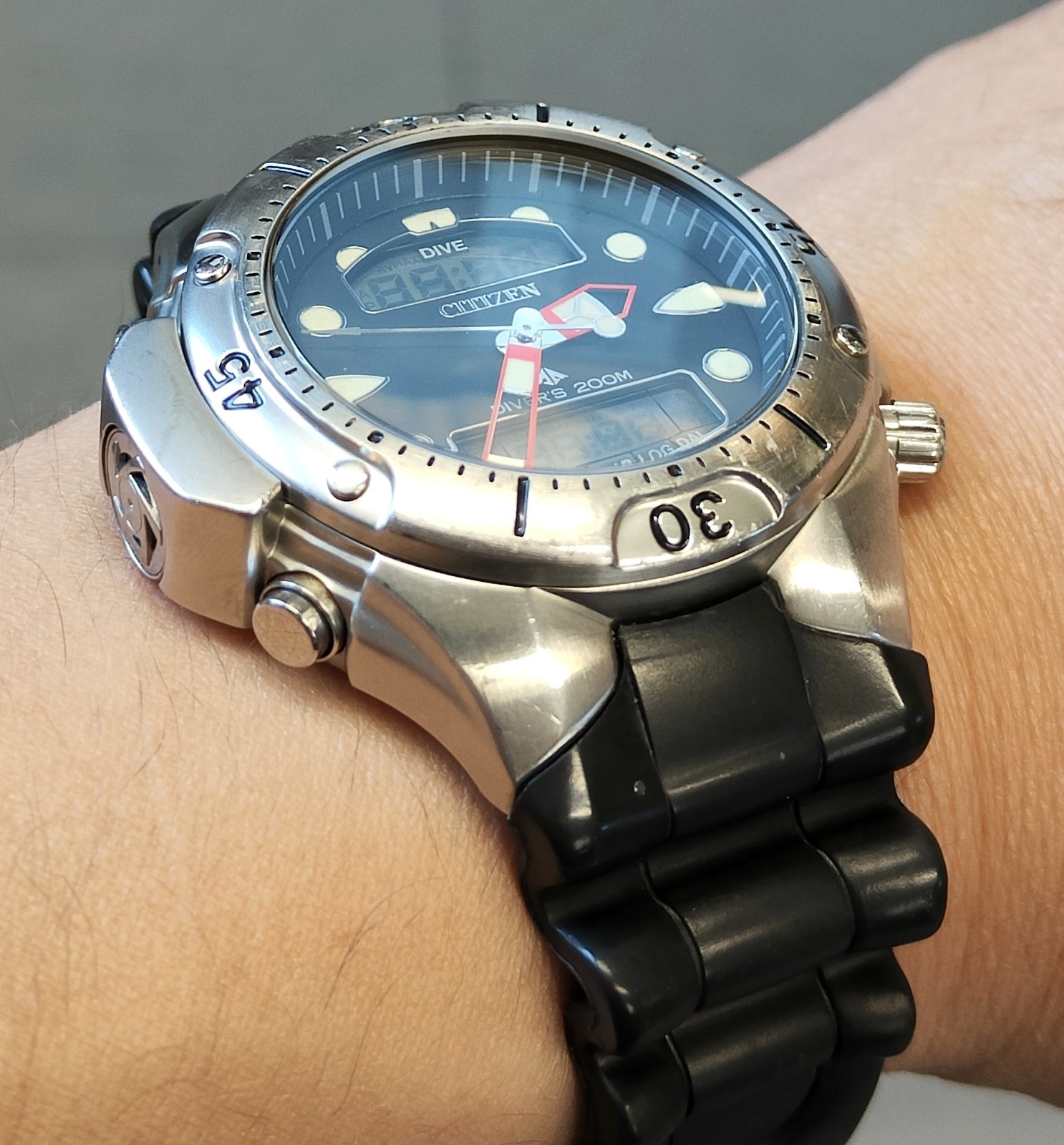 Citizen PROMASTER AQUALAND c500 Diver’s 200m WRISTWATCH SUB Rubber Black WATCH