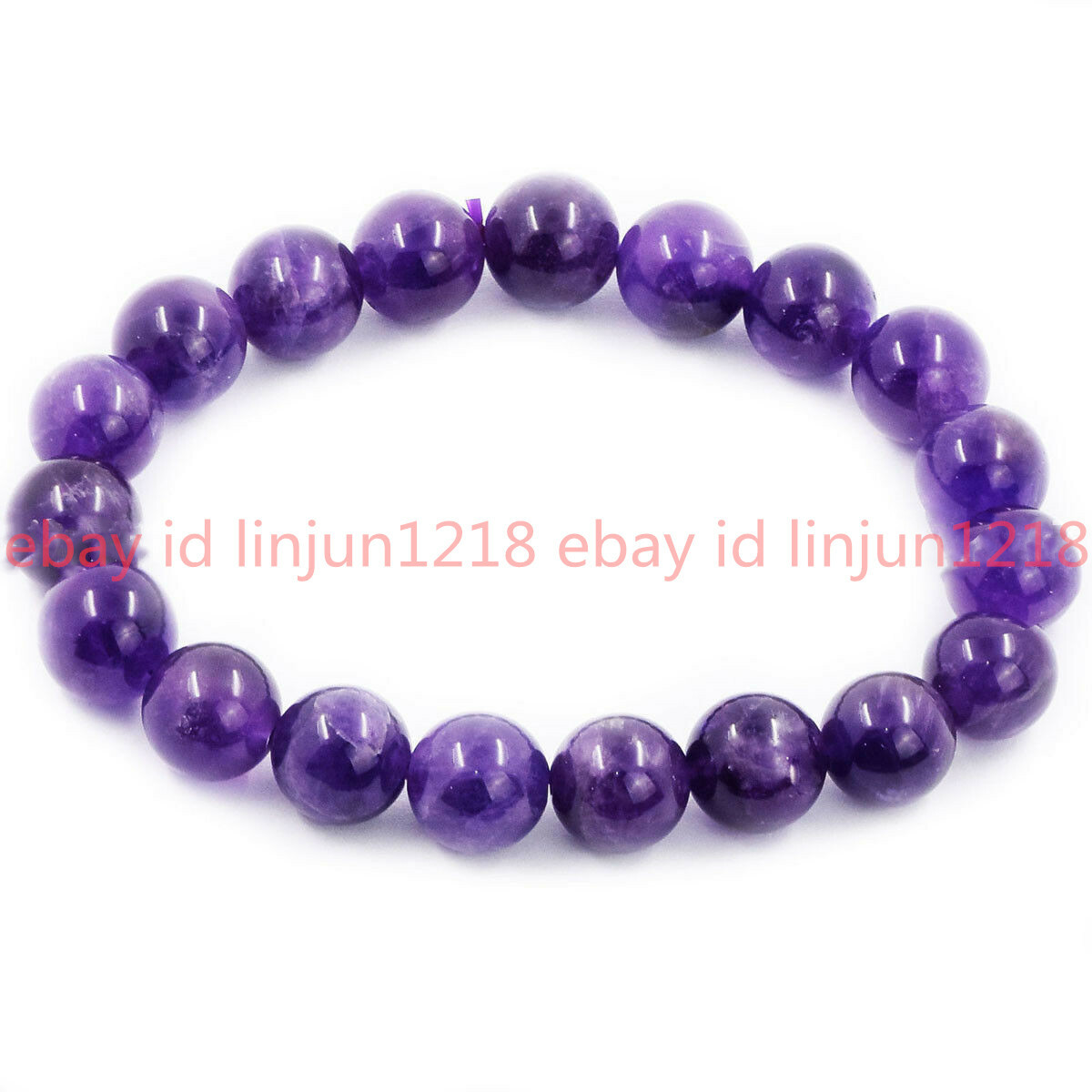 Natural 6/8/10/12mm Topaz Jade Aquamarine Gemstone Beads Bangle Bracelet 7.5″ AA