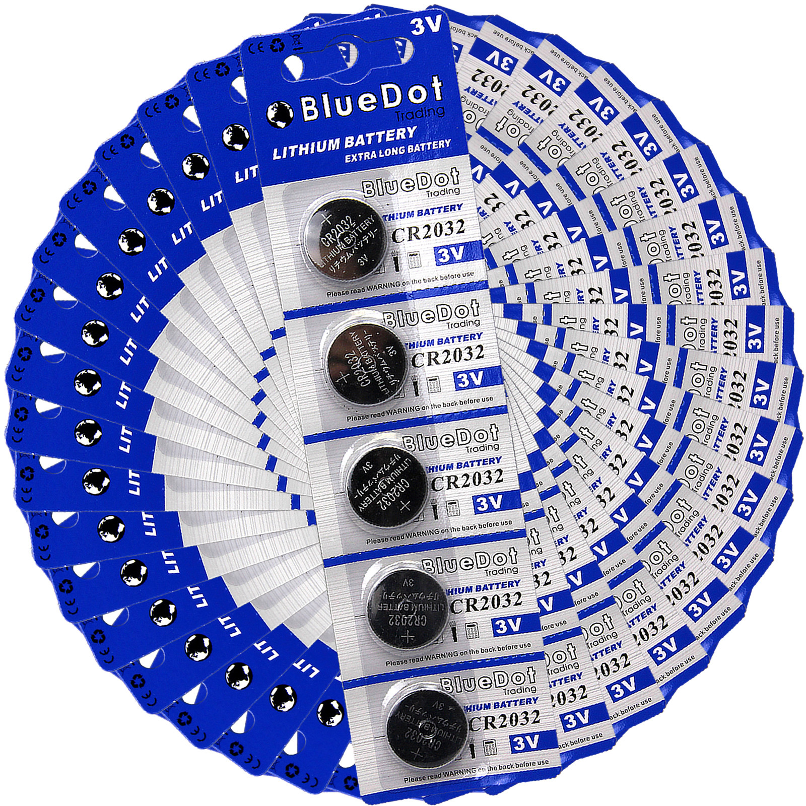 100 × CR2032 IN BULK DL2032 ECR2032 ECR2032 LM2032 2032 KCR2032 Lithium Battery