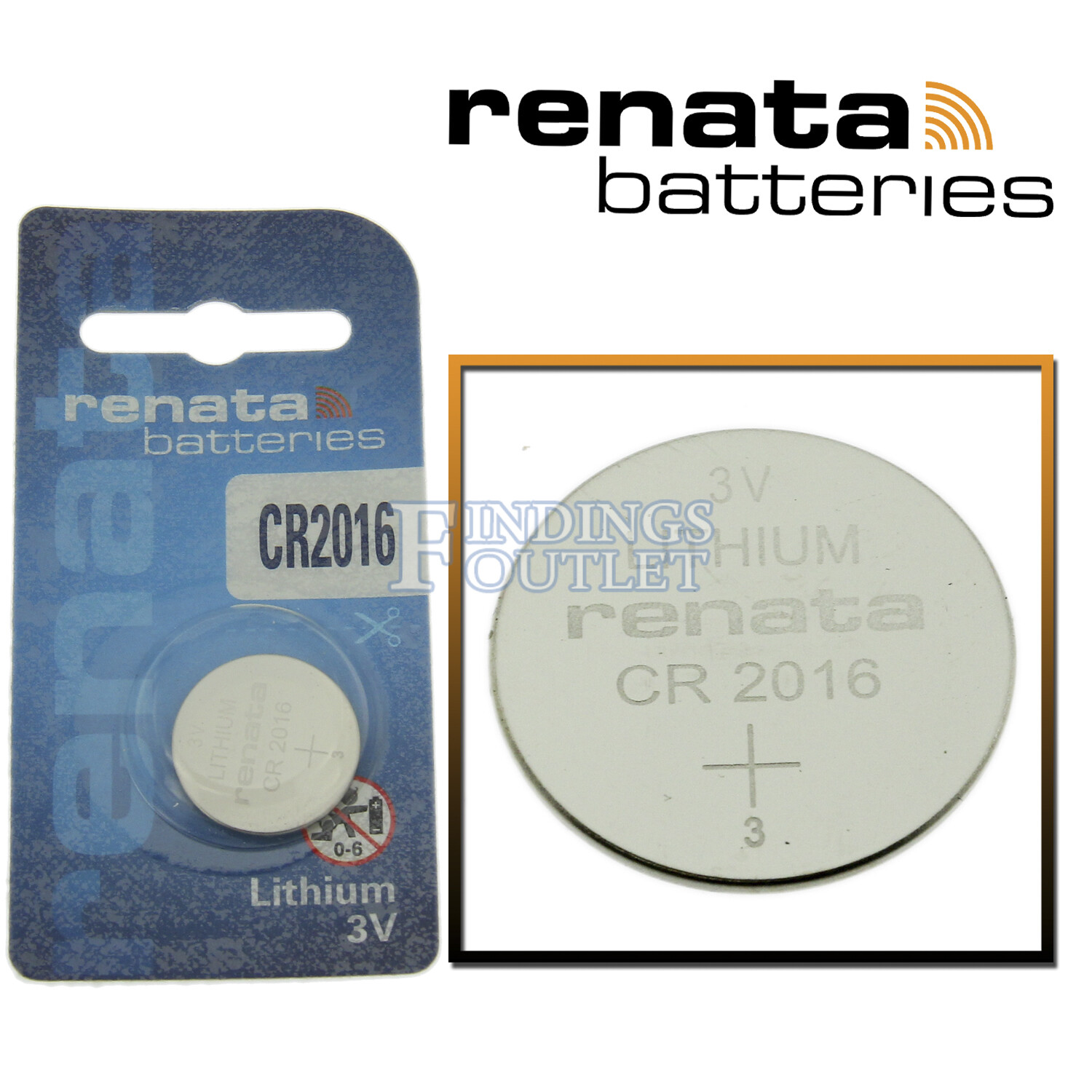 CR2016 Renata Watch Battery 3V Lithium Battery Official Distributor