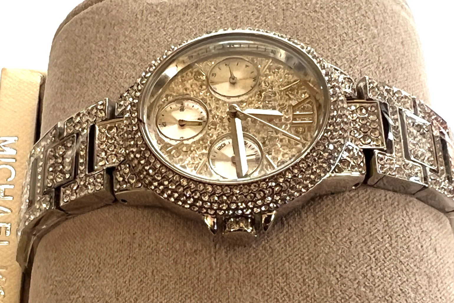 MICHAEL KORS MK6996 Mini Camille Pavé Silver-Tone Ladies Watch BNWT GiftBox $450