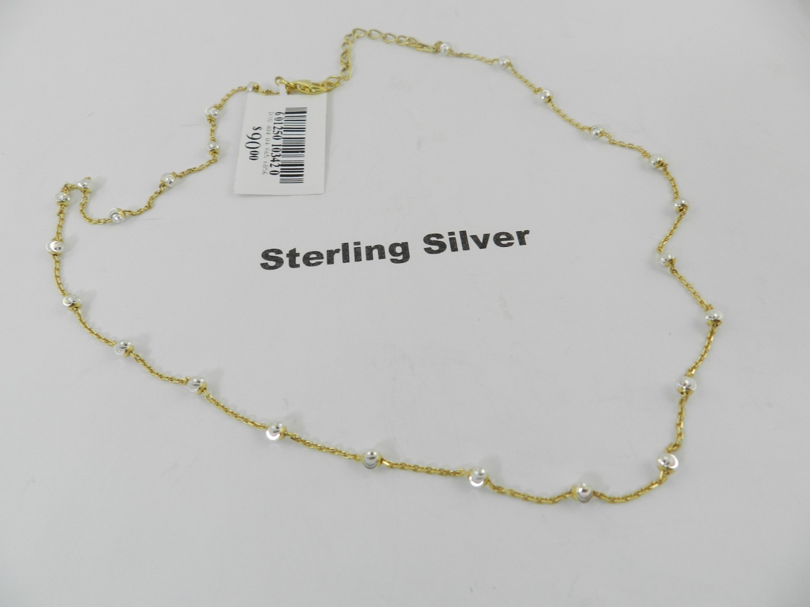 Giani Bernini Beaded Station Chain Necklace in 18k Gold-Plated Silver