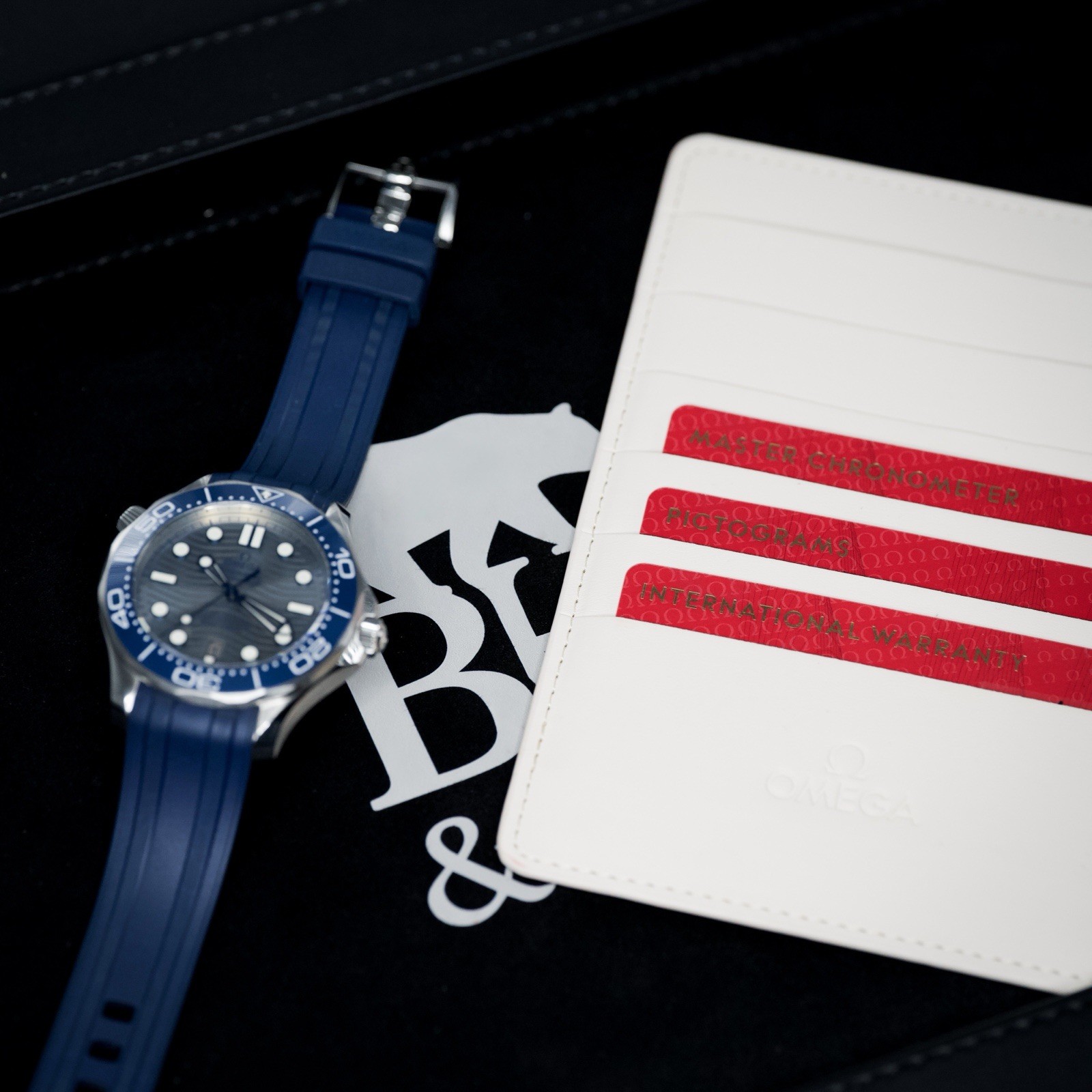 Omega Seamaster Diver 300M 42mm Grey Dial Ceramic Bezel Full Box & Papers