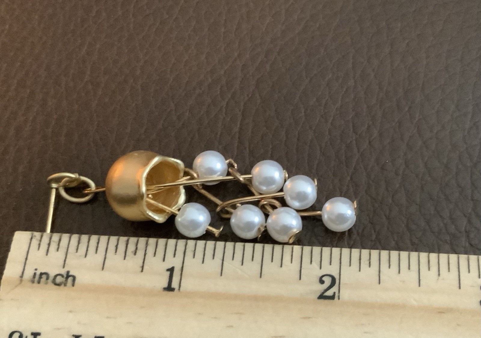 Anthropologie Pearl Earrings Lily Valley Flower Tulip Jellyfish Gold Of The VTG