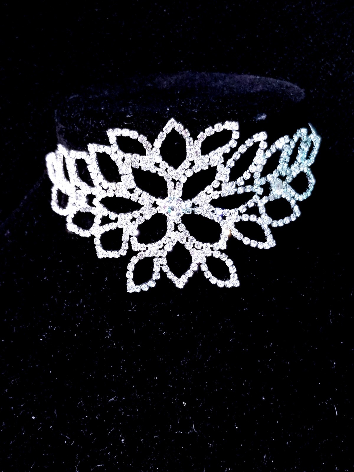 Rhinestone Anklet Bracelet Austrian Crystal Stage Beach Body Jewelry Silver 1x