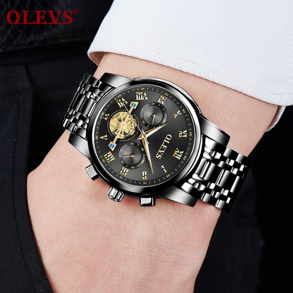 Waterproof Men’s Watch with Chronograph & Adjustable Band – Fashion Essential