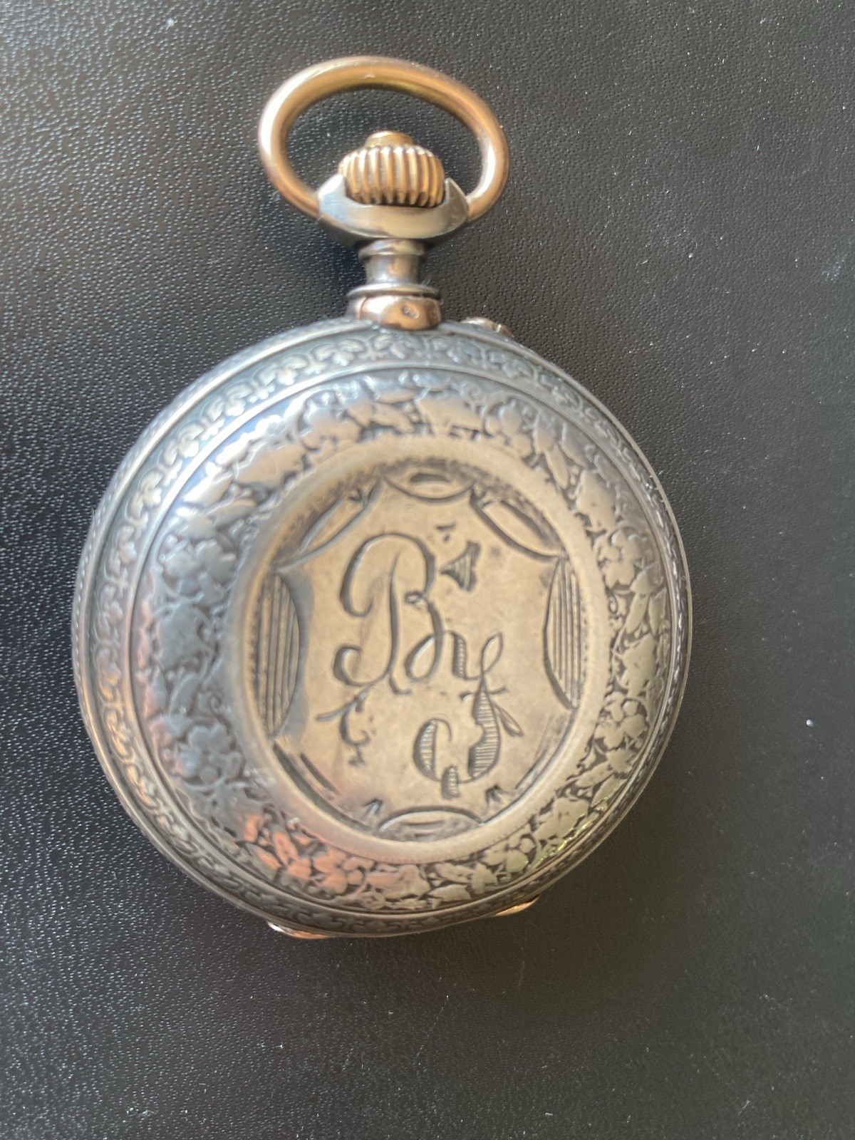 Late 19th Cent, Silver Calendrier Bréveté Moonphase Pocketwatch.