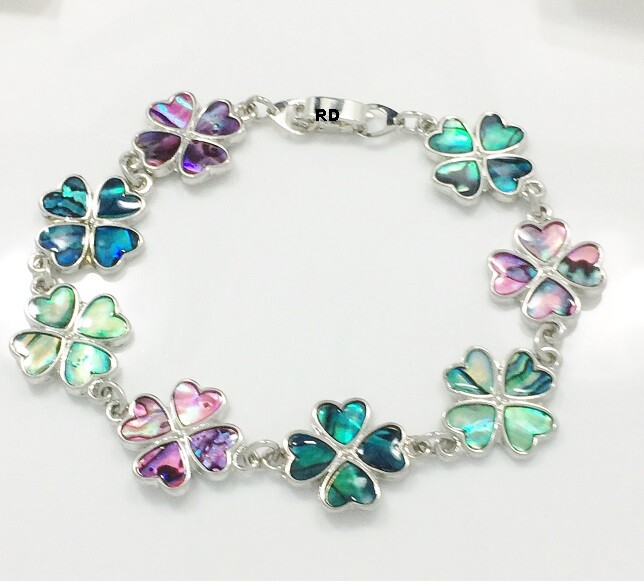Clover Bracelet multi color Choose from different Sizes
