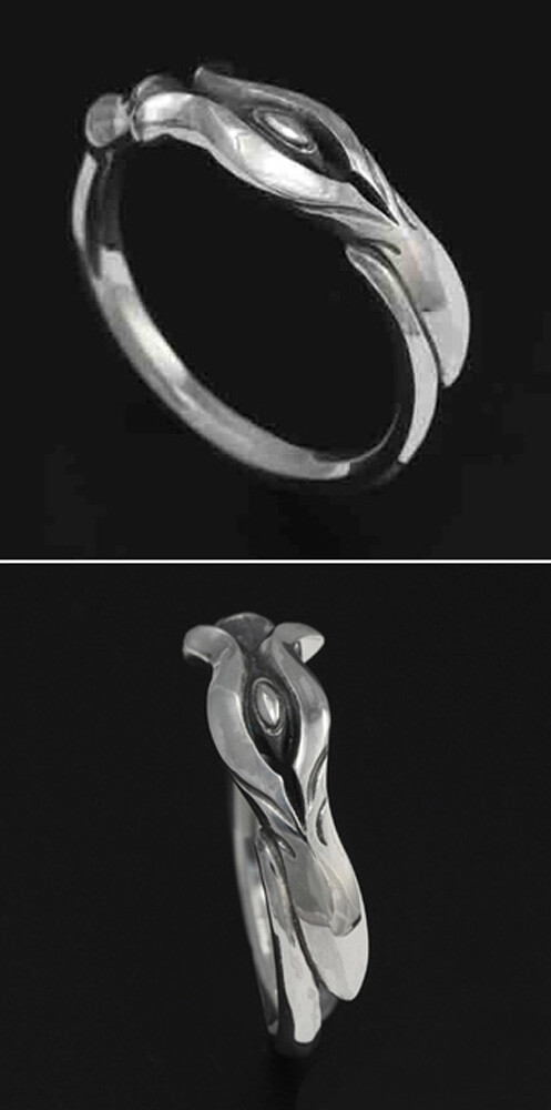 Neon Genesis EVANGELION Lanse of Cassius 925 Silver Ring #15（5.6cm)