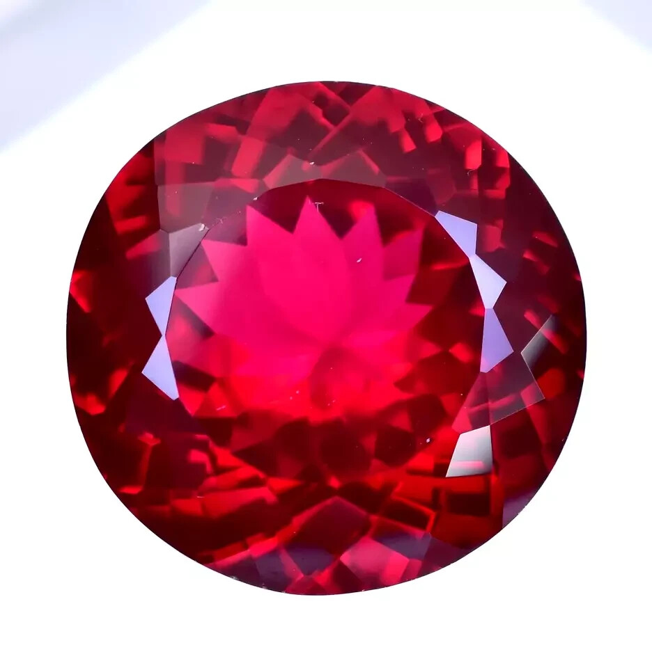 Natural 45.10 Ct Ruby Red Round Shape Certified Loose Gemstone With Free Gift