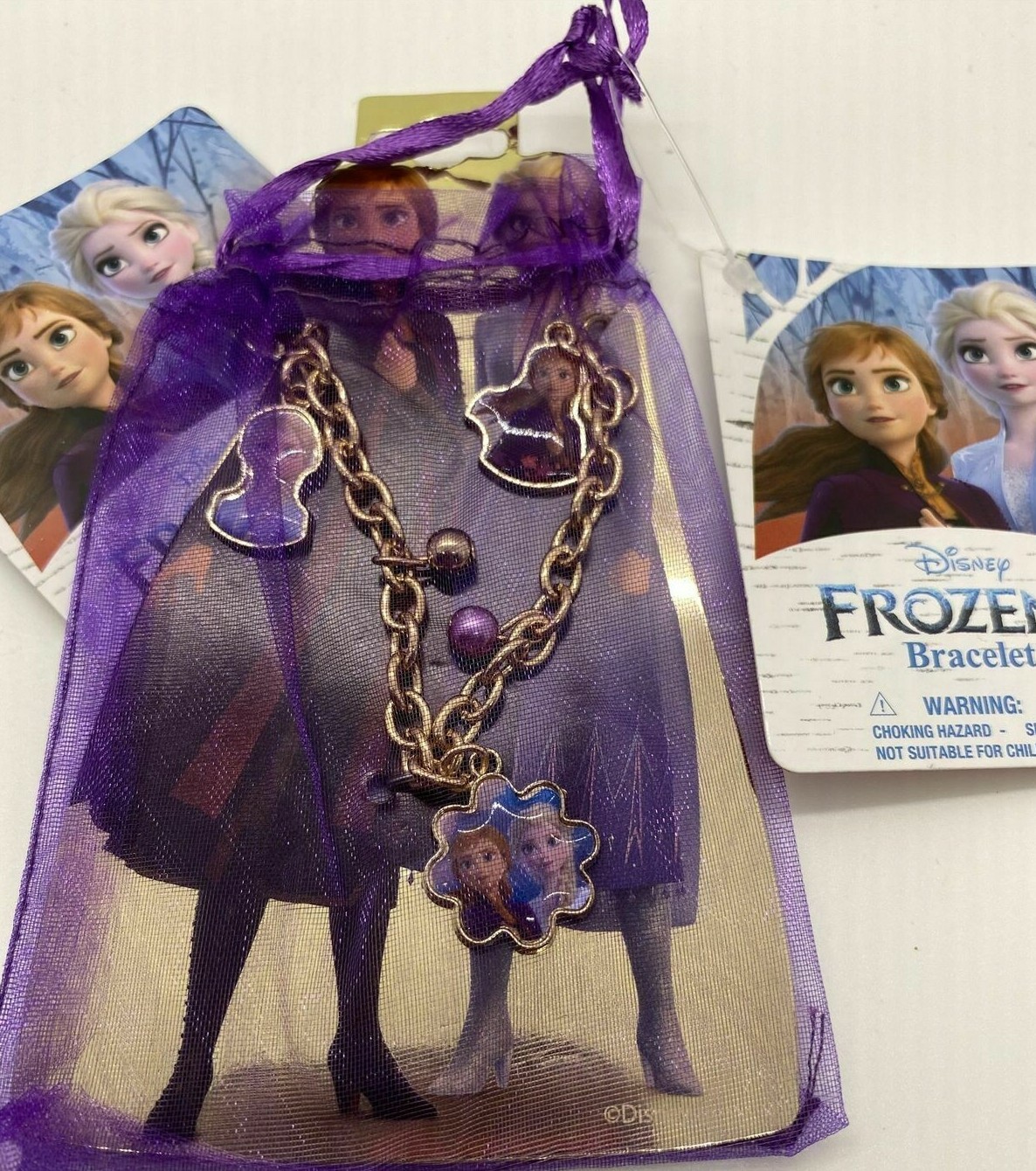 Frozen II Girls Charm Bracelet Anna & Elsa retails 9.99 Ships Free!!