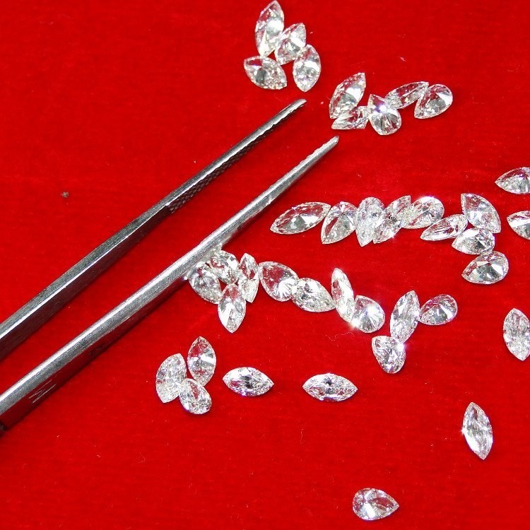 2.50 CT Natural White Diamond Marquise Cut VVS1 D Grade IDGL Certified AS2
