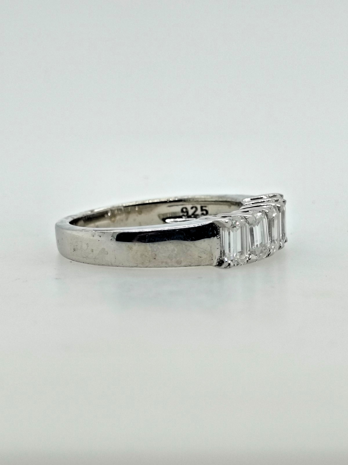 Sterling Silver Baguette Ring For Women Size 9