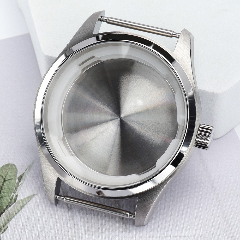 FEIYASHI Aviator Watch Case 316L Steel Solid Back 10ATM For Seiko NH35 Movement