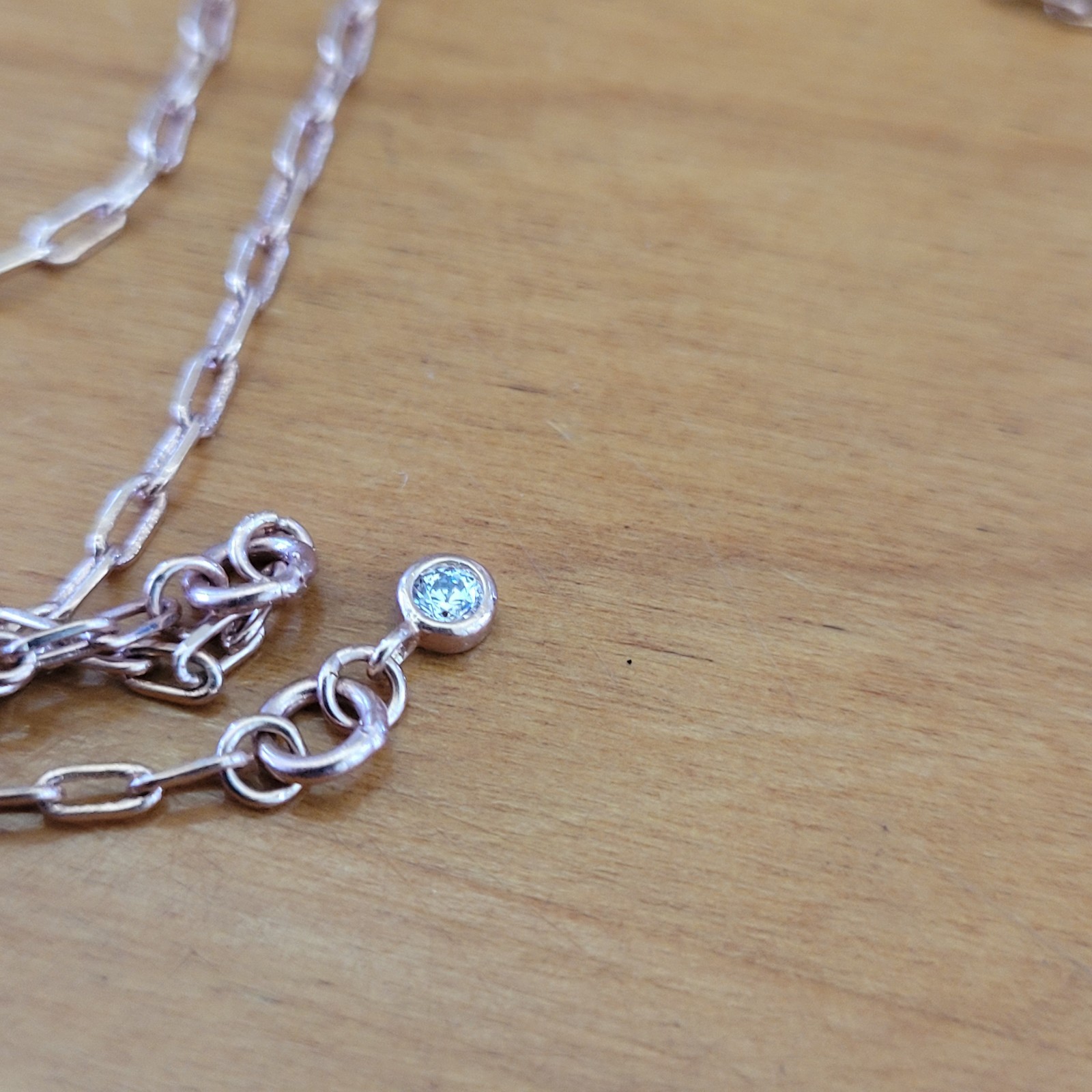 HENRI BENDEL Dream Spinning Locket Necklace Rose Gold Pave Crystal