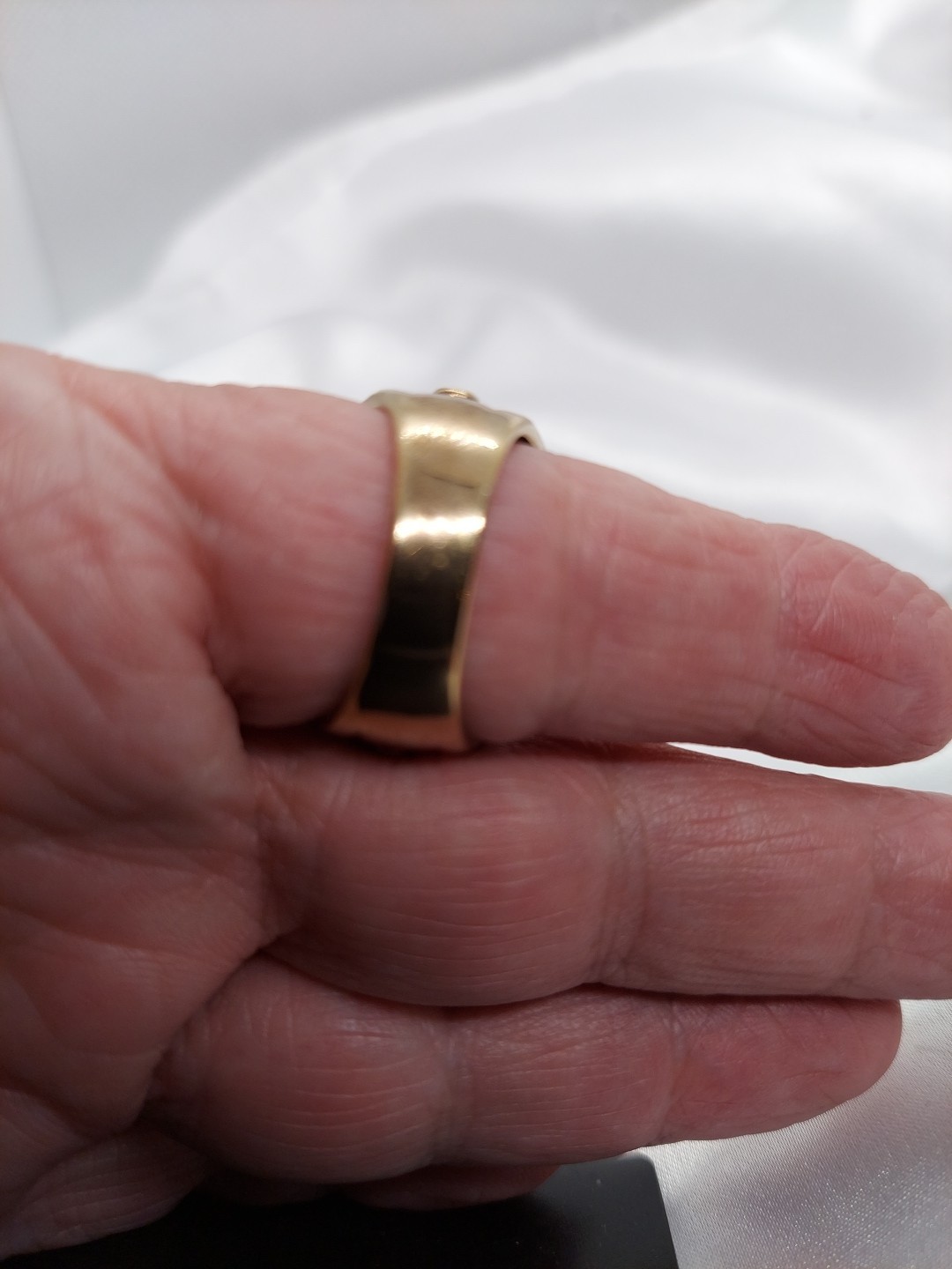 18k On Sterling Garnet Lemon Citrine Byzantine Etruscan Ring Sz10 Ross Simon’s