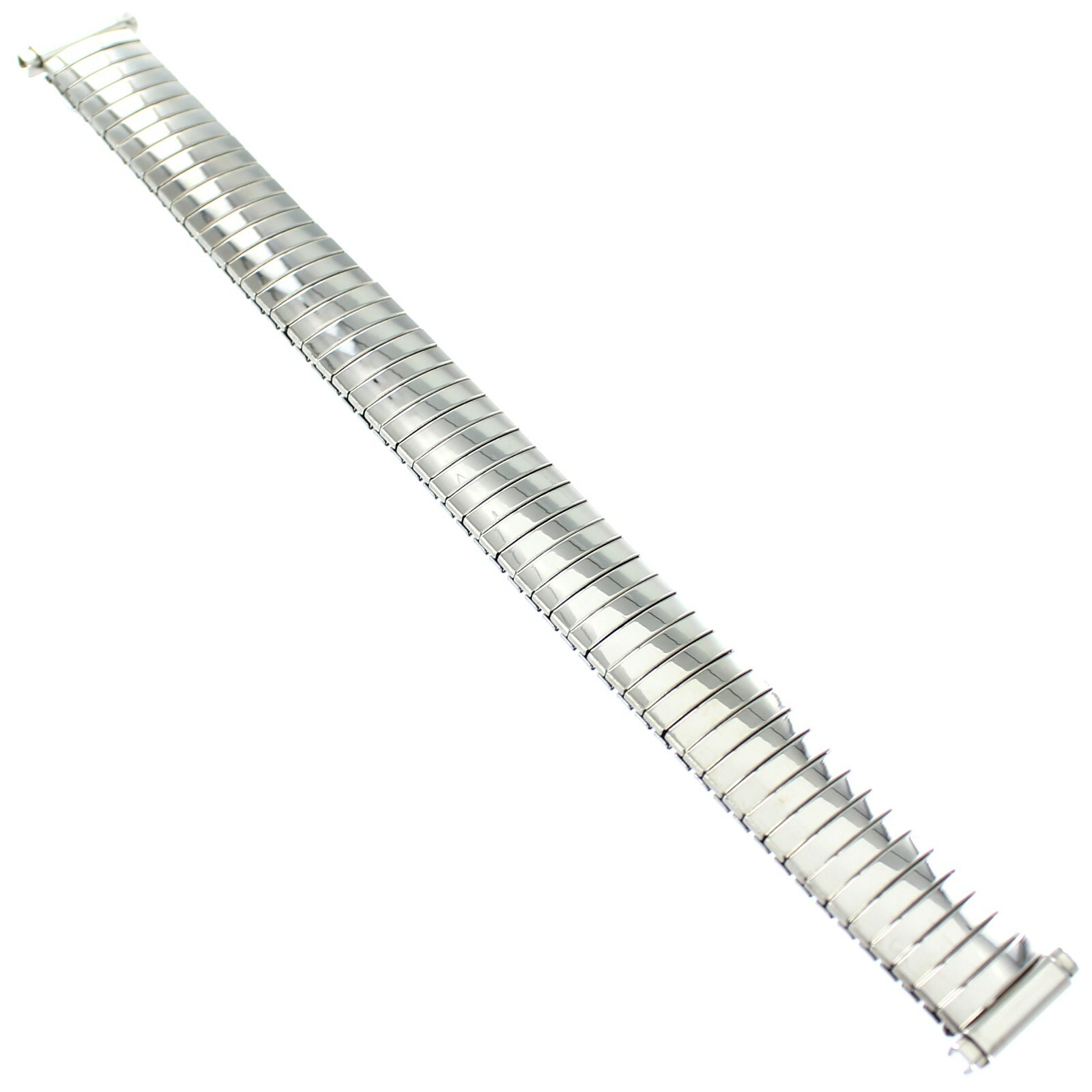11-14mm Hirsch All Shiny Stainless Steel Ladies Expansion Watch Band 847 BOGO