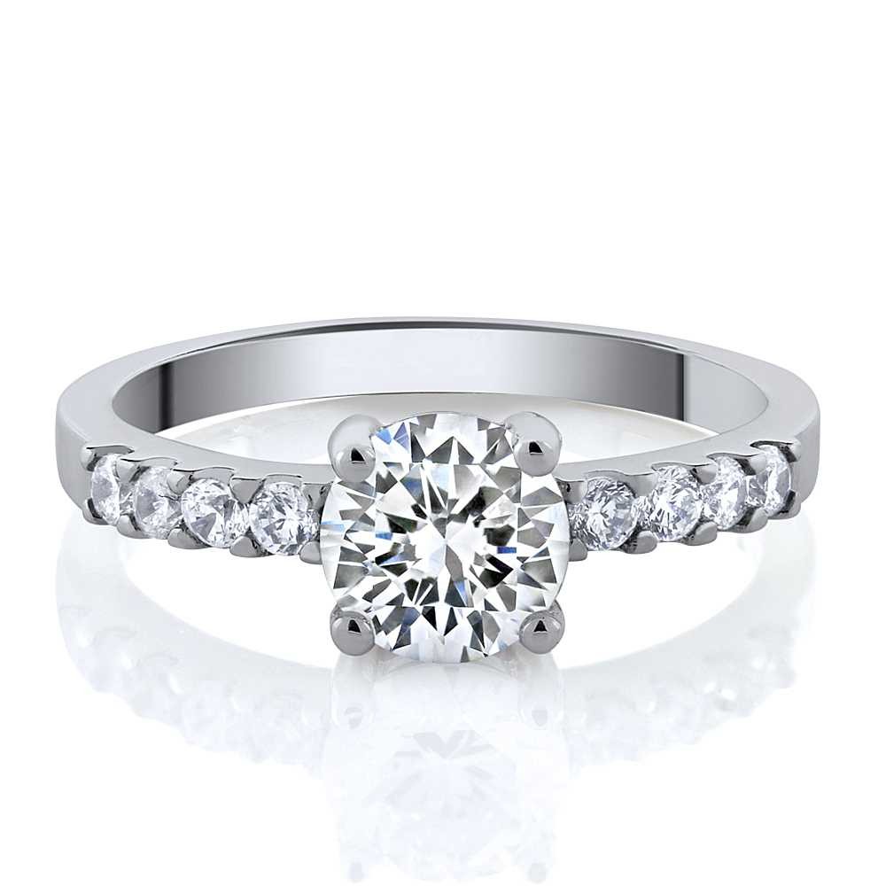 4.50 Ct 6mm Zirconia Ring Available in 6 Colores and Matching Studs as Gifts