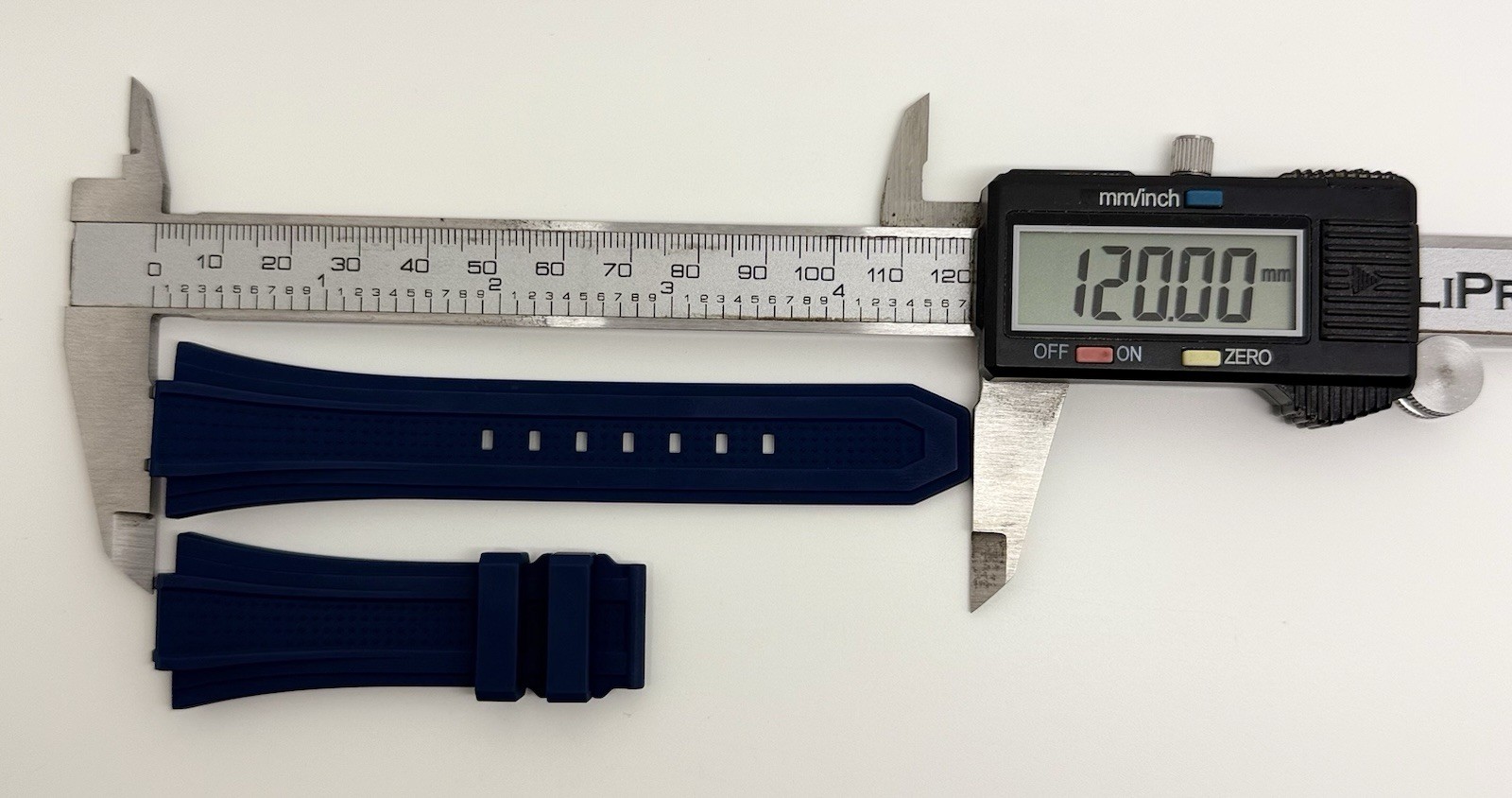 Zenith Defy Skyline 26mm x 18mm Blue Rubber Watch Strap 2018-I201 Authentic OEM