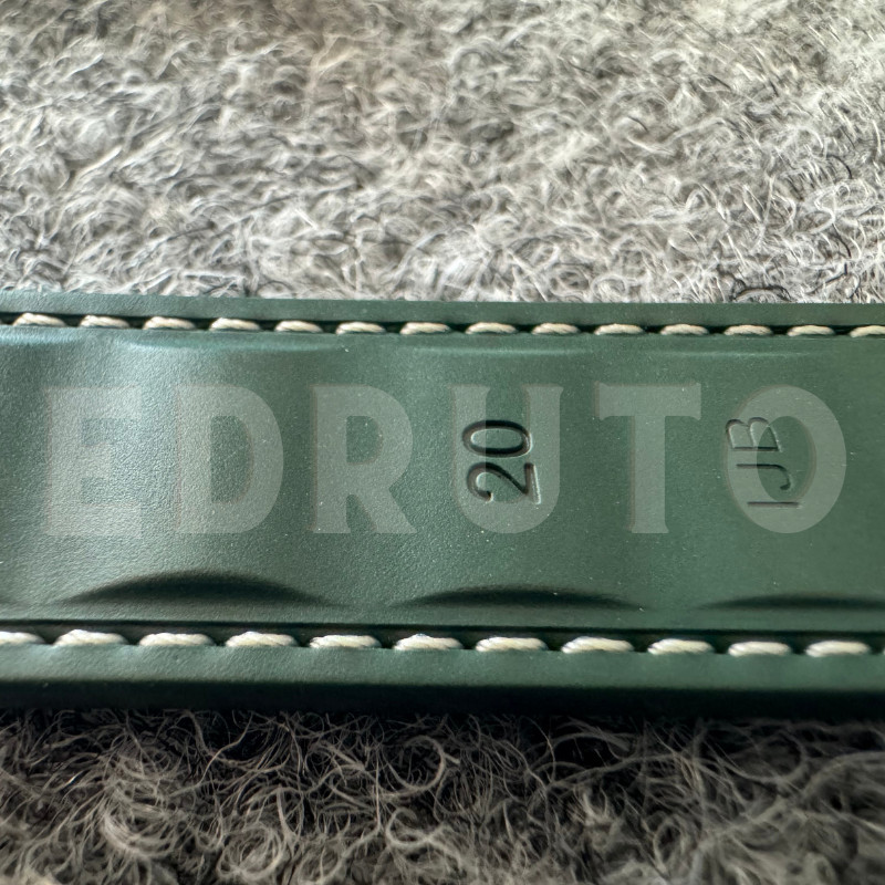 20 mm 21 mm Fluorine Dark Green Rubber Strap Fits Omega Seamaster Aqua Terra