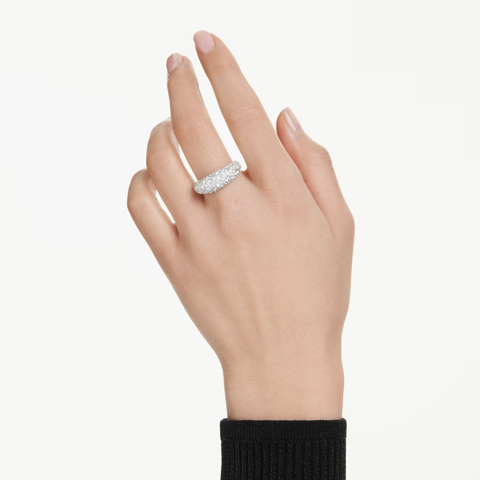 Swarovski Sublima ring , White, Rhodium plated 5737597 Size 7 / 55