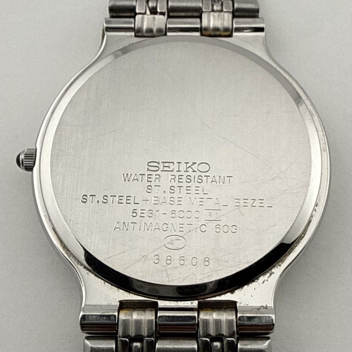 SEIKO 5E31 6000 Seiko DOLCE Men s Boys Wristwatch Working Battery Replaced B444