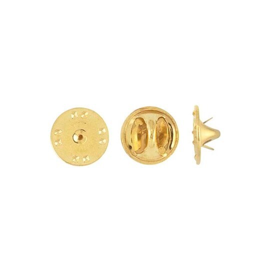 Brass Tie Tac Clutch, Pin Back Clasp. 50 per bag NEW