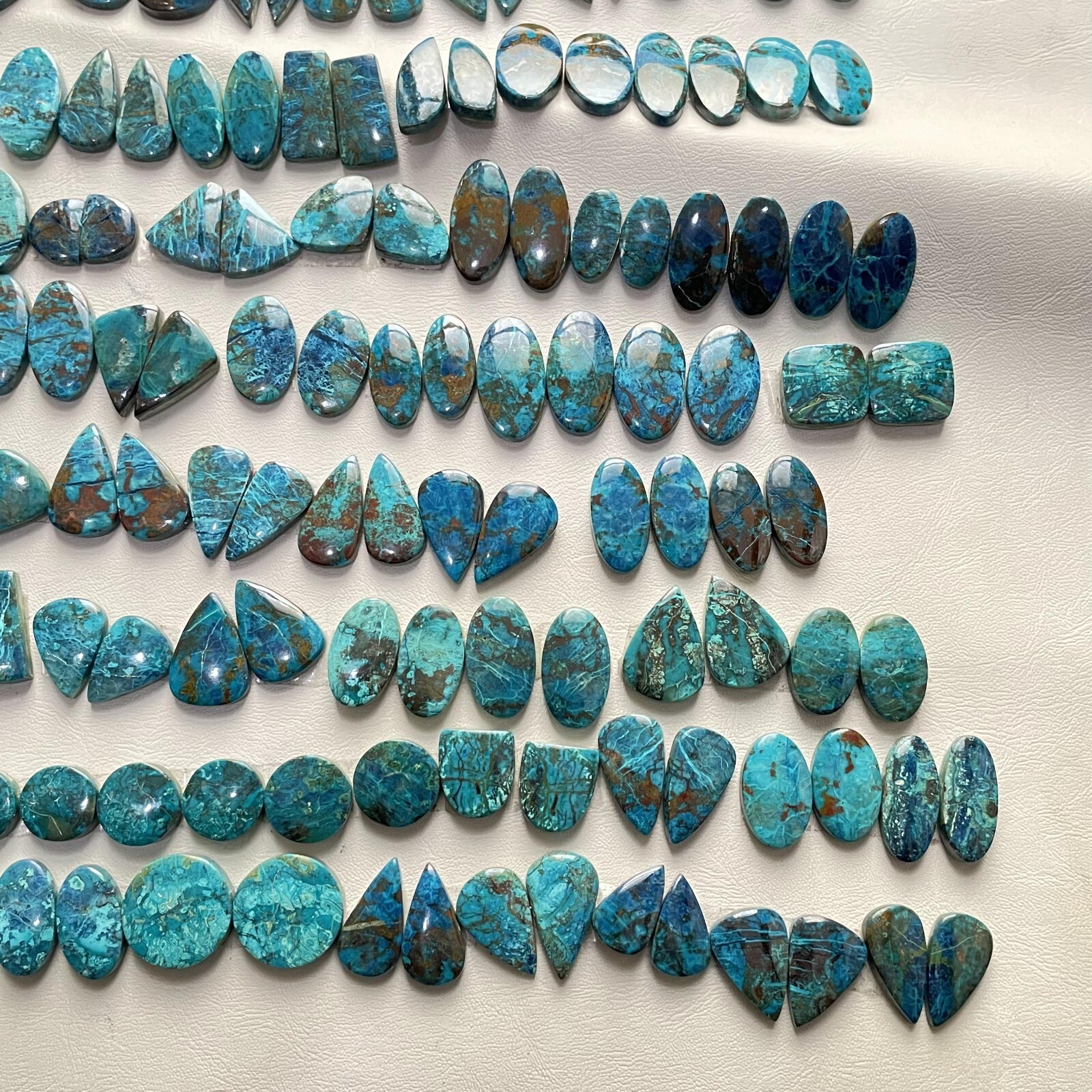 SHATTUCKITE Loose Cabochon Pair Spiritual Gemstone Natural