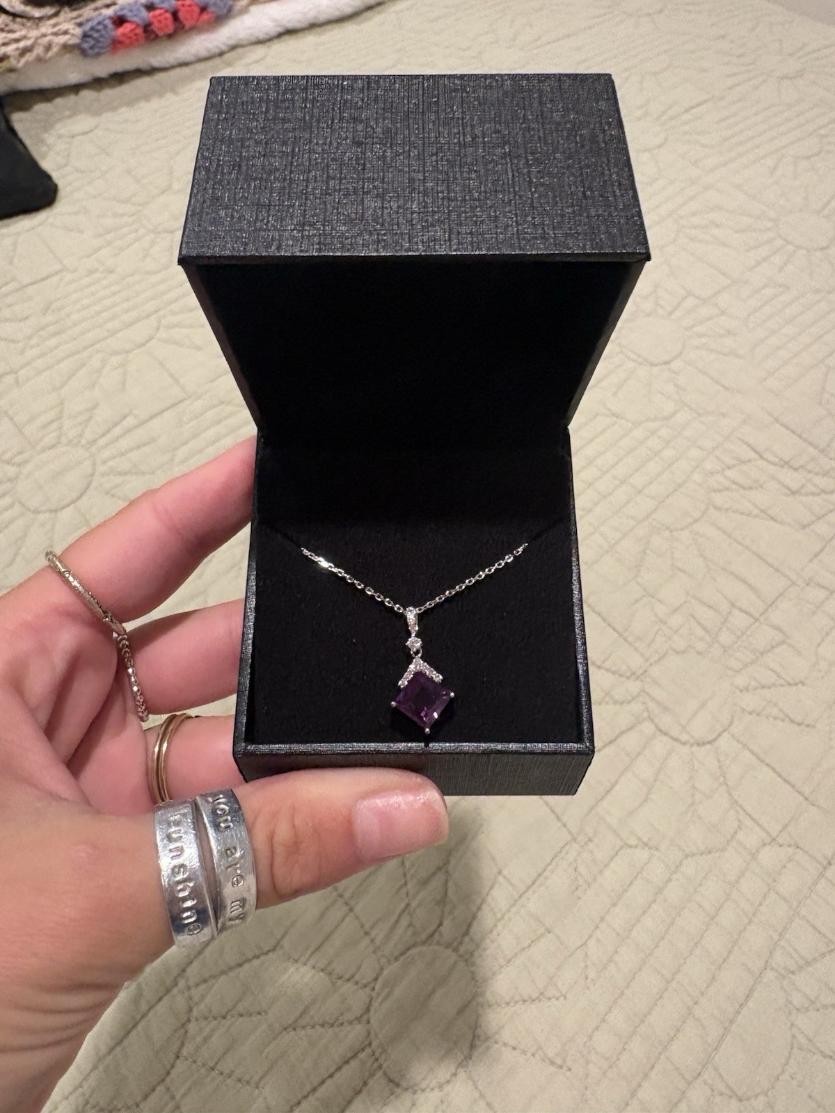 Kay Jewelers Silver Sapphire Necklace Brand new with box 925 Sterling Silver