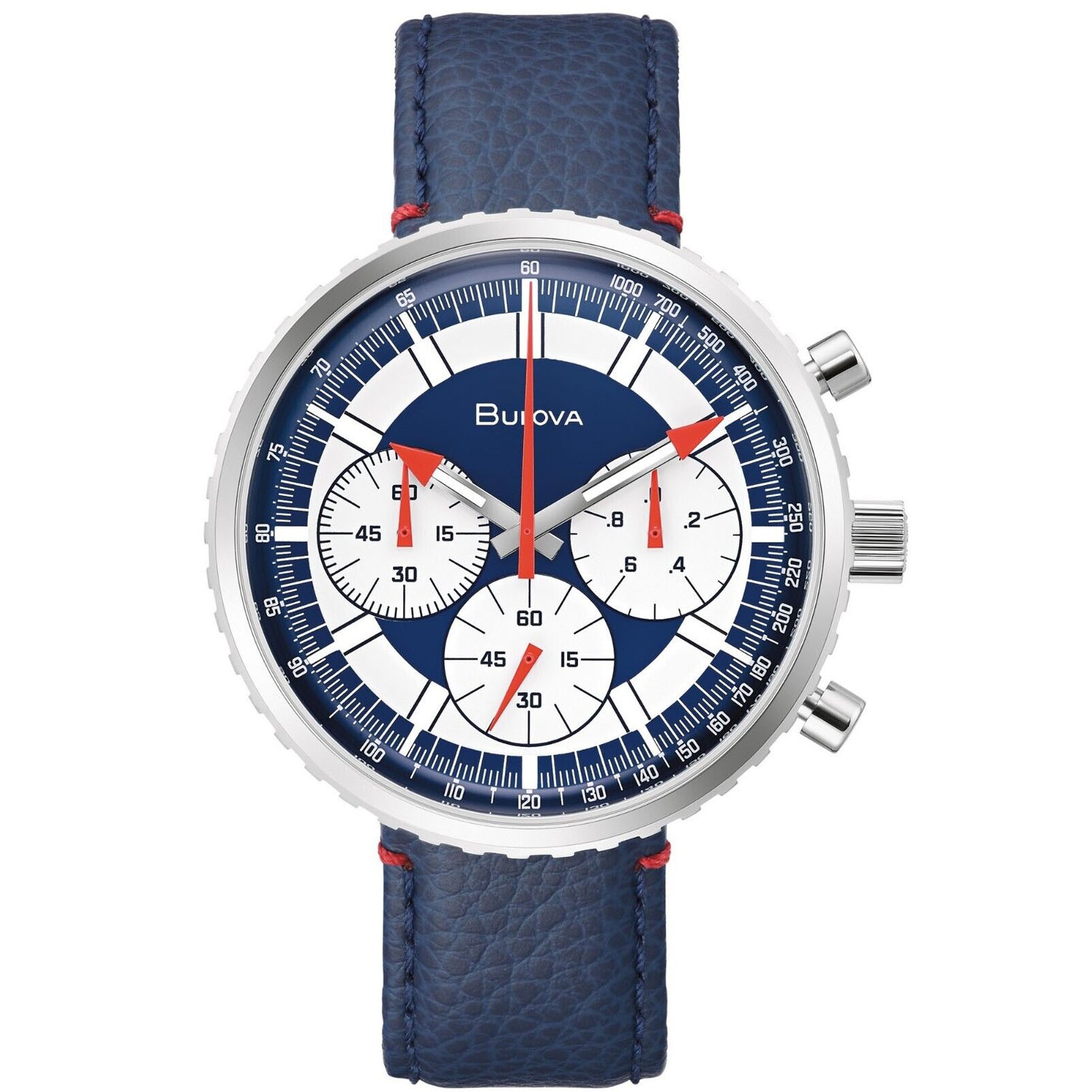 Bulova Archive Men’s Watch 50m WR 46mm Quartz Blue Dial Stainless Steel 96A283