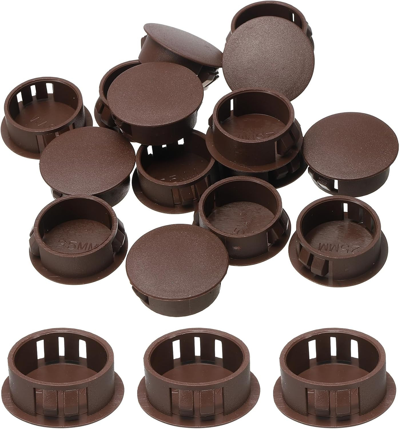 15Pcs Nylon Plastic Hole Plugs, 1″(25Mm) round Drill Screw Hole Plugs Covers Kno
