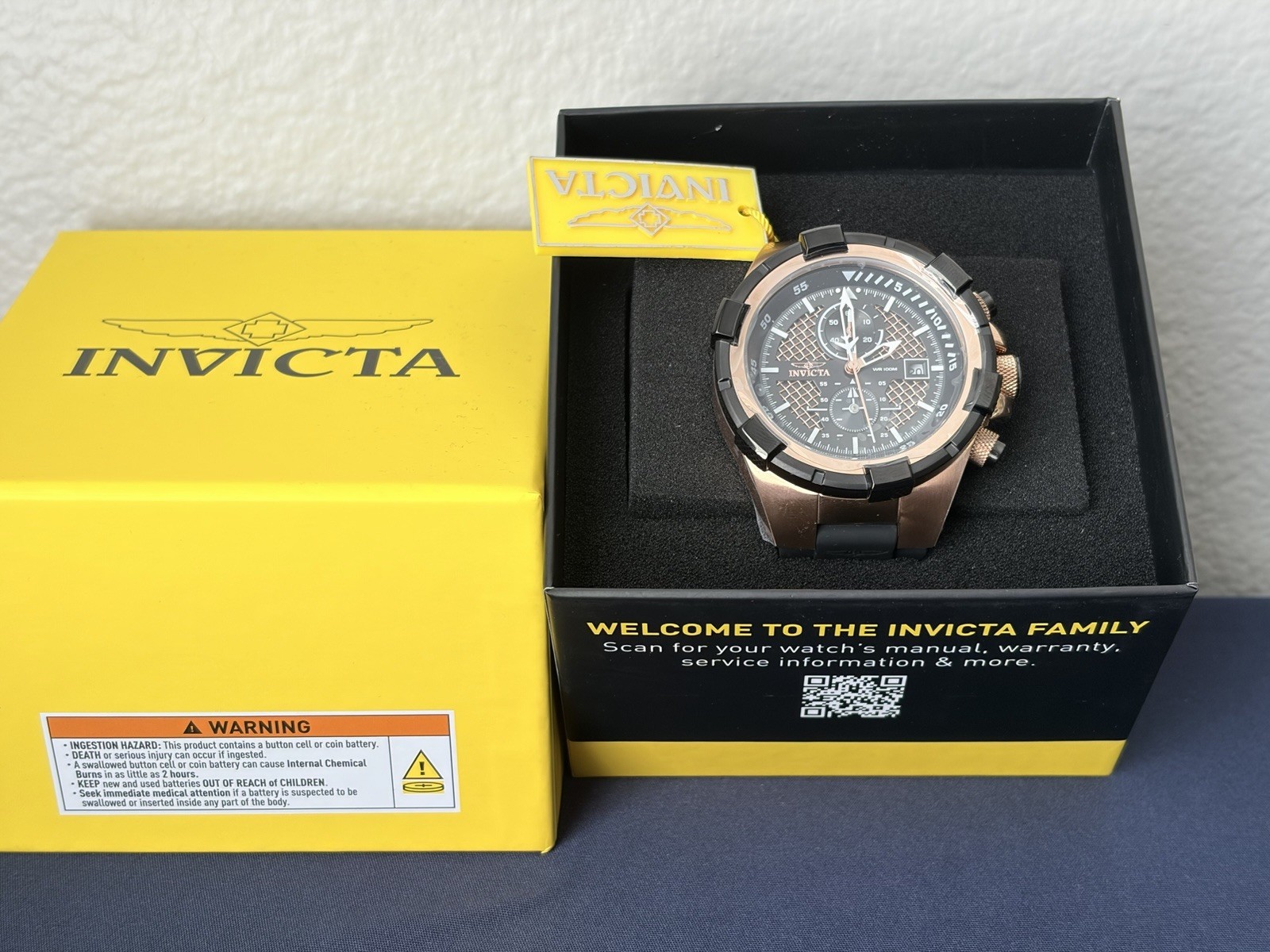 Invicta Aviator Jetframe Men’s Watch – 50.5mm, Black