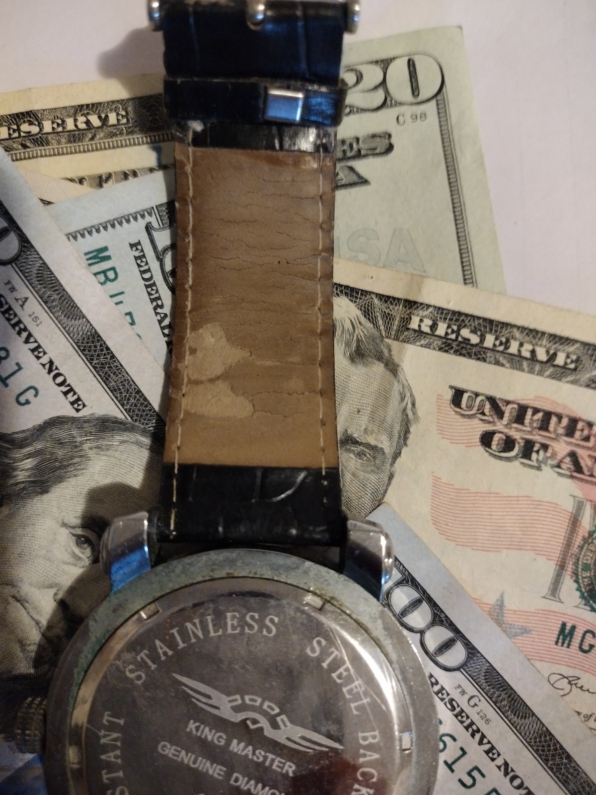 KING MASTER GENUINE DIAMOND WATCH