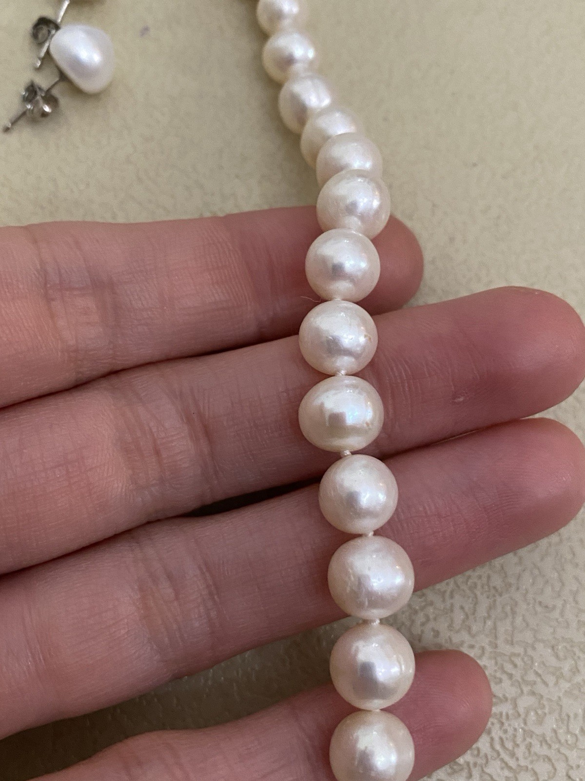 14k and 925 pearls lot
