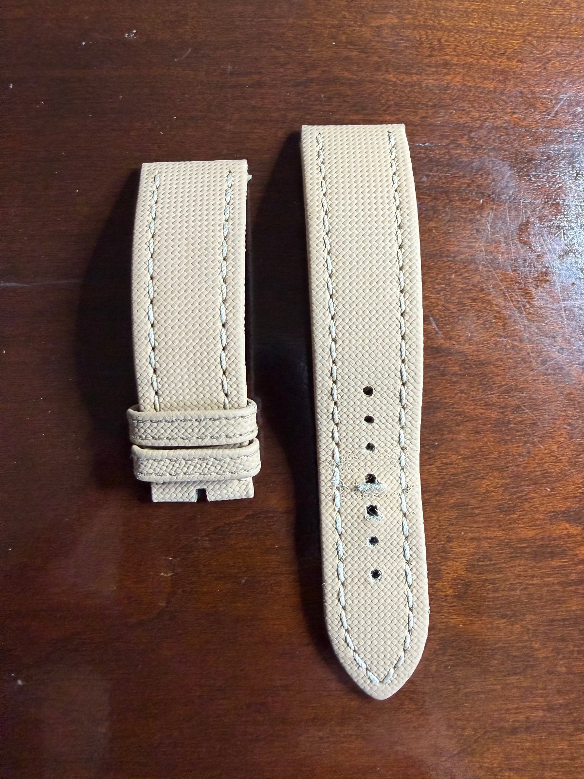Breitling OEM 522X Beige military calfskin leather strap – 22 MM 22/20