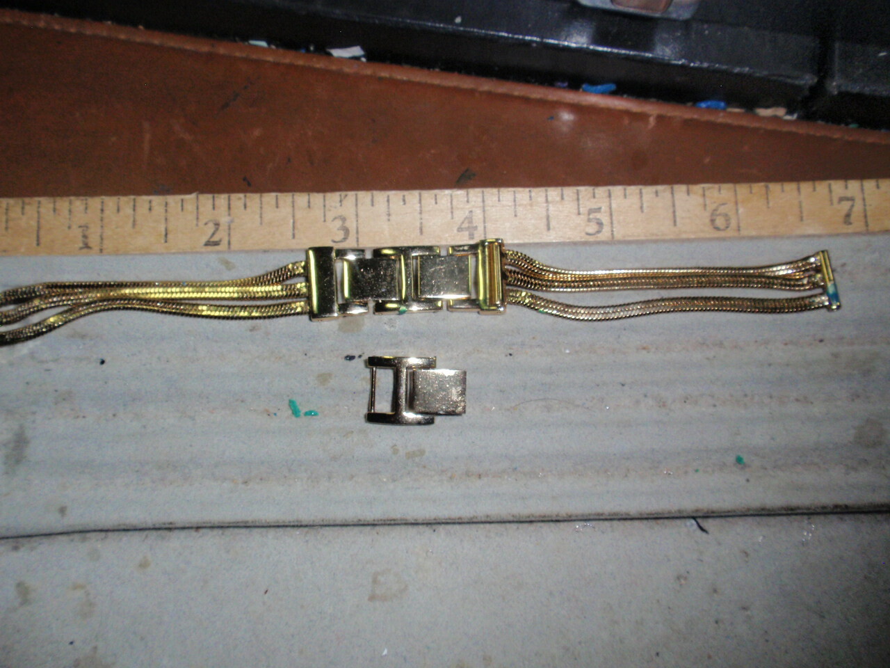 New~ 11.8mm width ~ 6″ to 7.5″ Goldtone S/S mesh cord Lady watch Band #HB 356