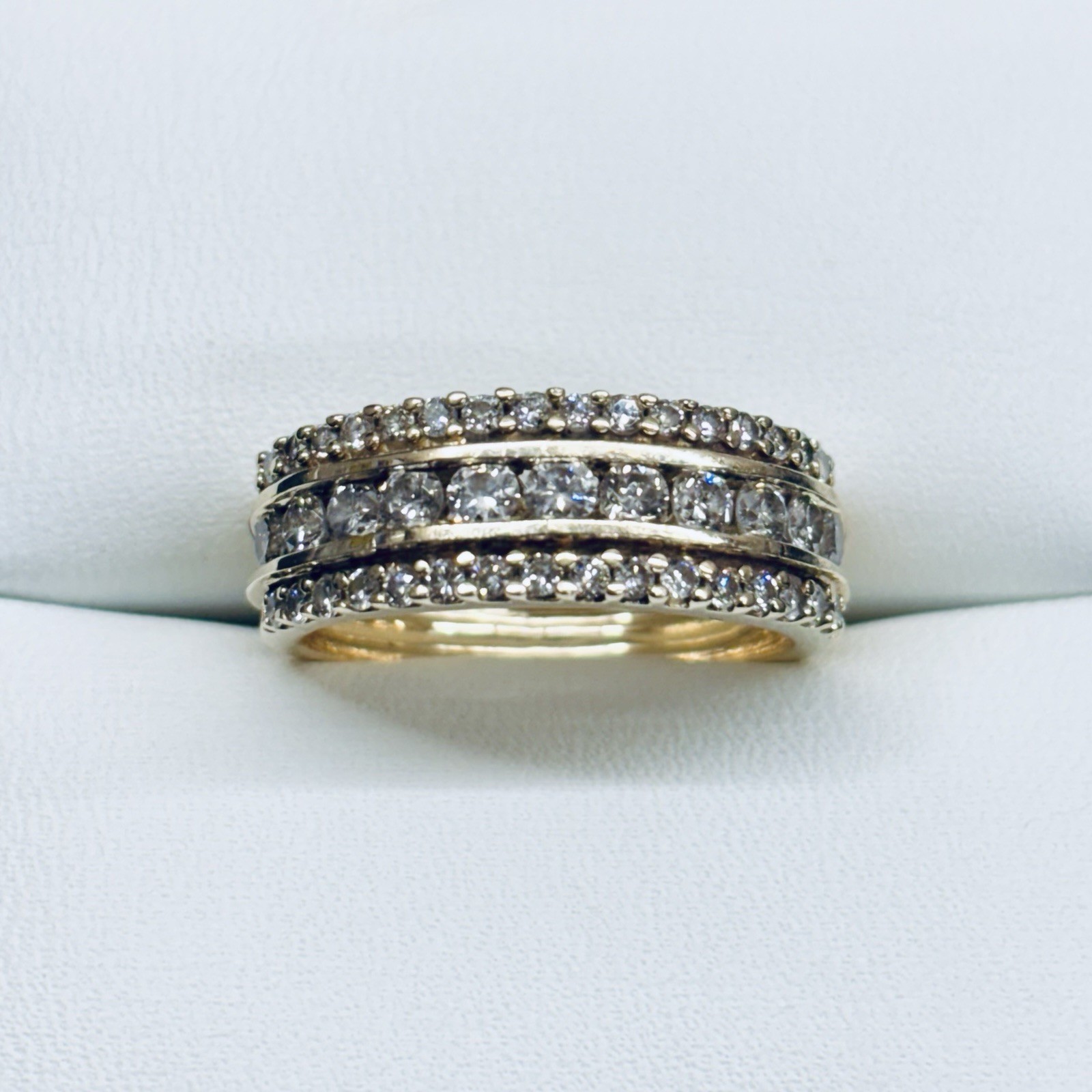 Effy BH 0.50 Ct 14k Yellow Gold Round Cut Natural Diamond Wedding Ring Size 7.5