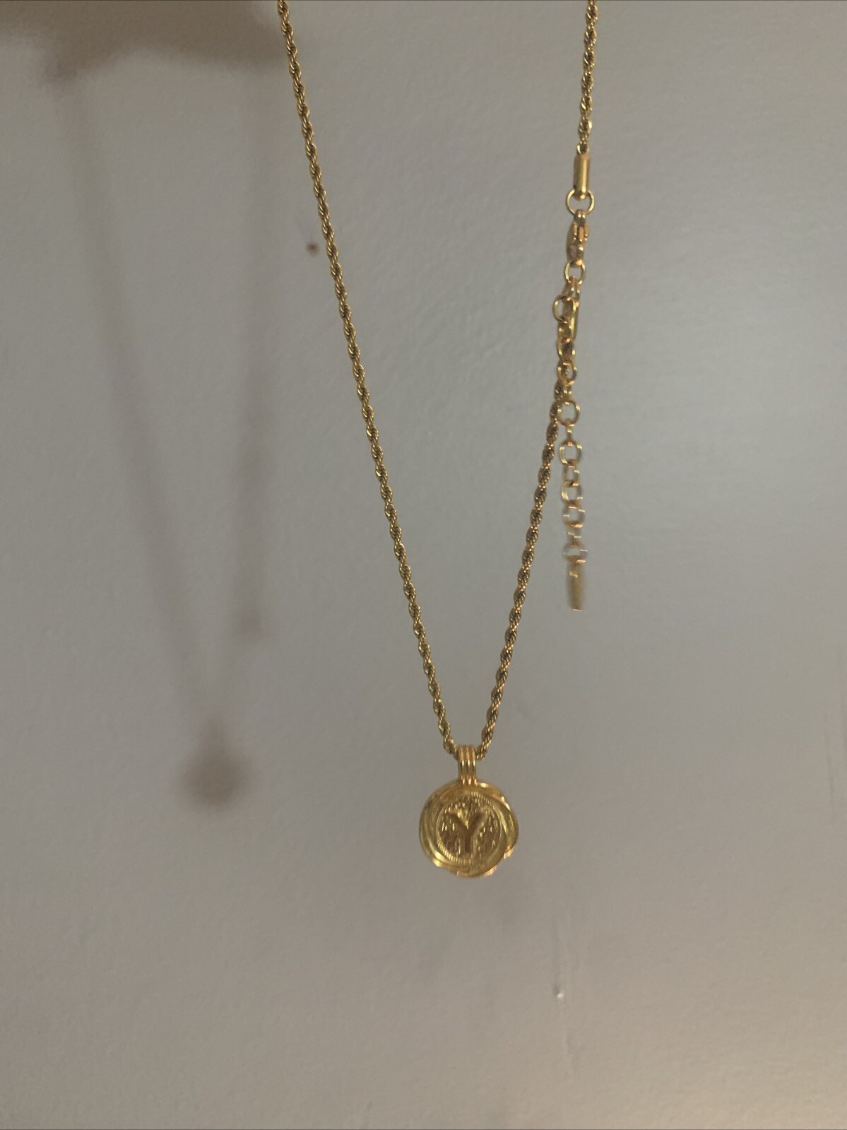 Dainty Layering Initial Necklaces for Women 14k Gold Plated Paperclip Chain NEC