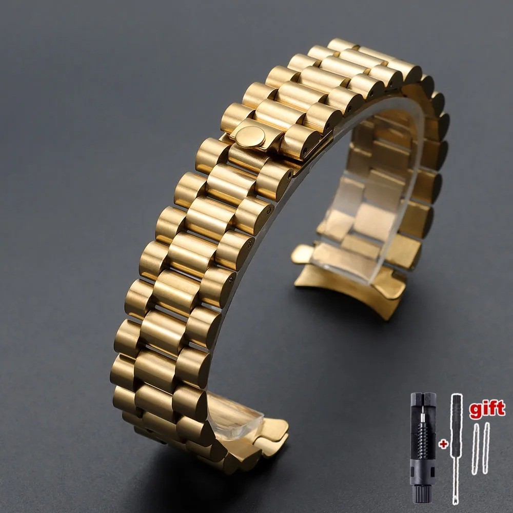 Watch Strap for Rolex for Oyster Perpetual 20mm Curved Stainless