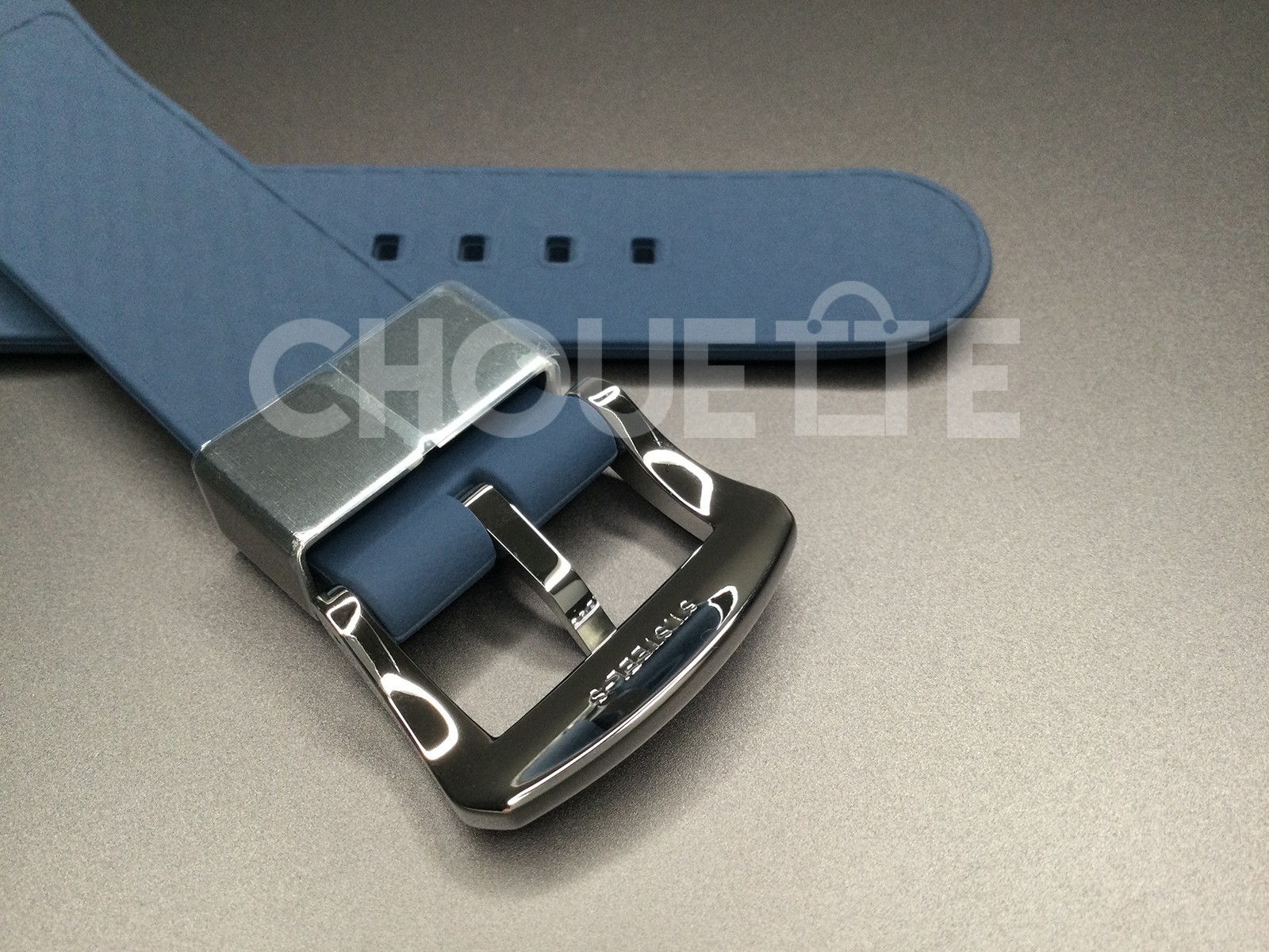 OEM Seiko King Turtle SRPF77 Dark Manta 22mm Blue Silicone Rubber Watch Strap