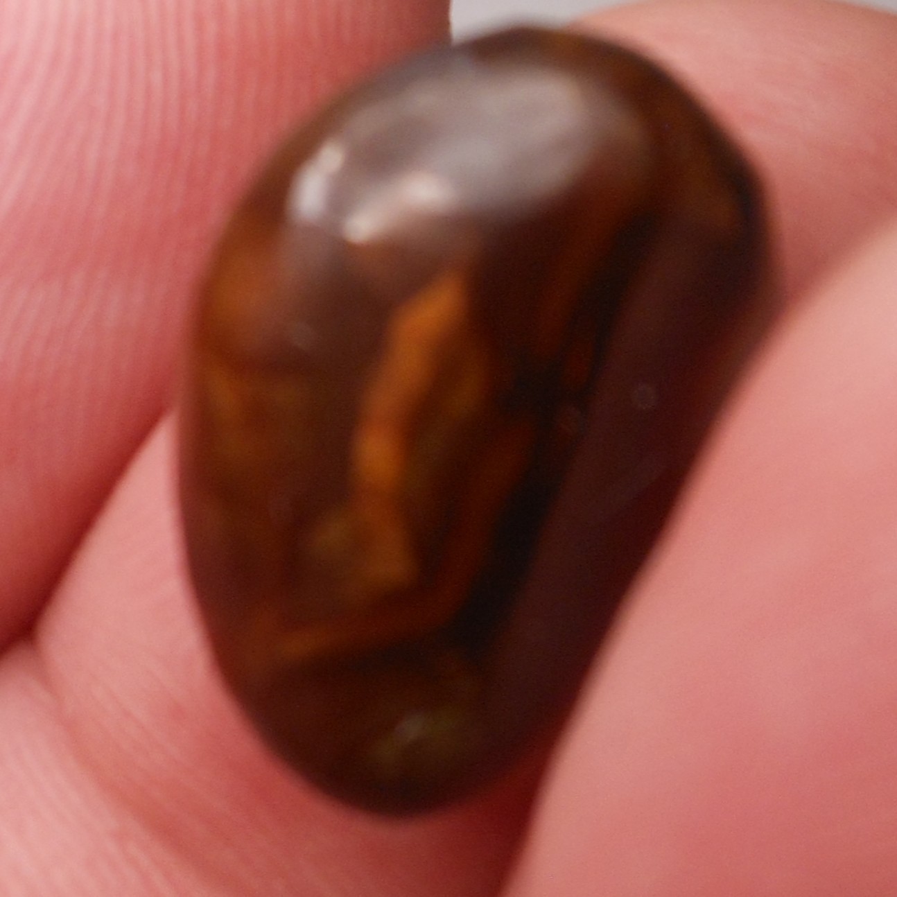 11.35ct Mexican Fire Agate 17.5mm x 12mm x 6.8mm
