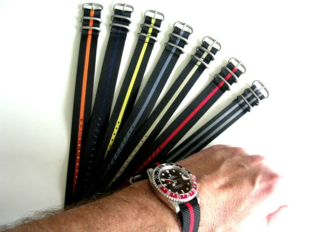 1pc NATO ® watch band strap Heavy Premium Nylon G10 Military UTC Pilot IW SUISSE