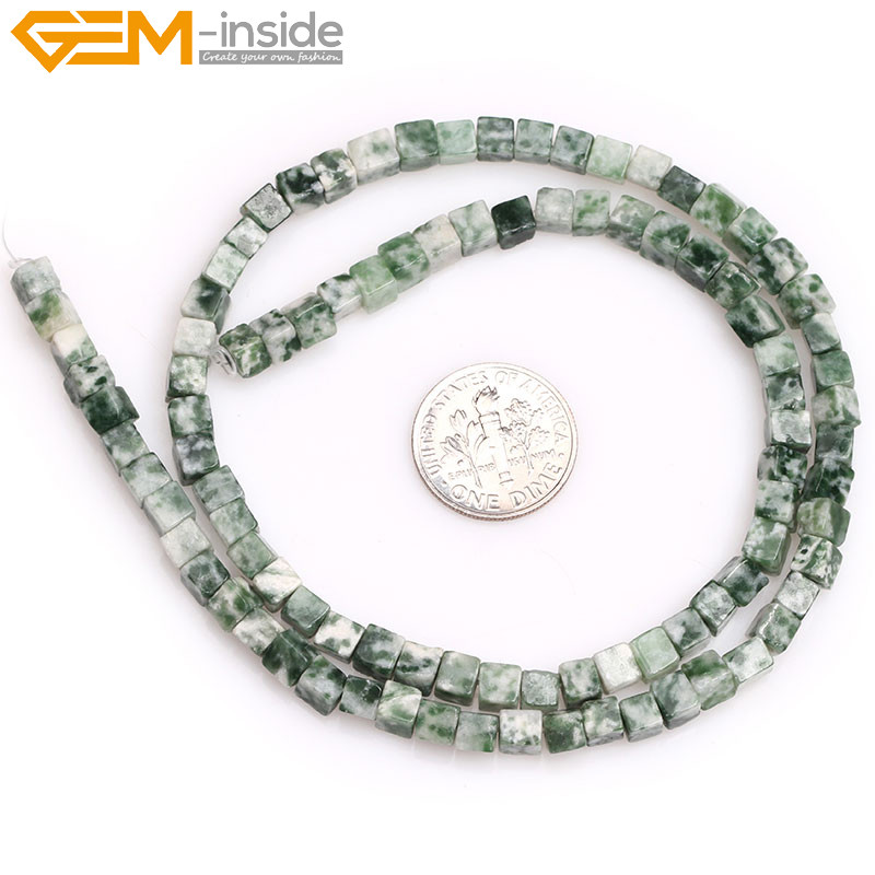 4mm Natura Square Cubic Cube Assorted Gemstone Beads Jewelry Making 15” Stone
