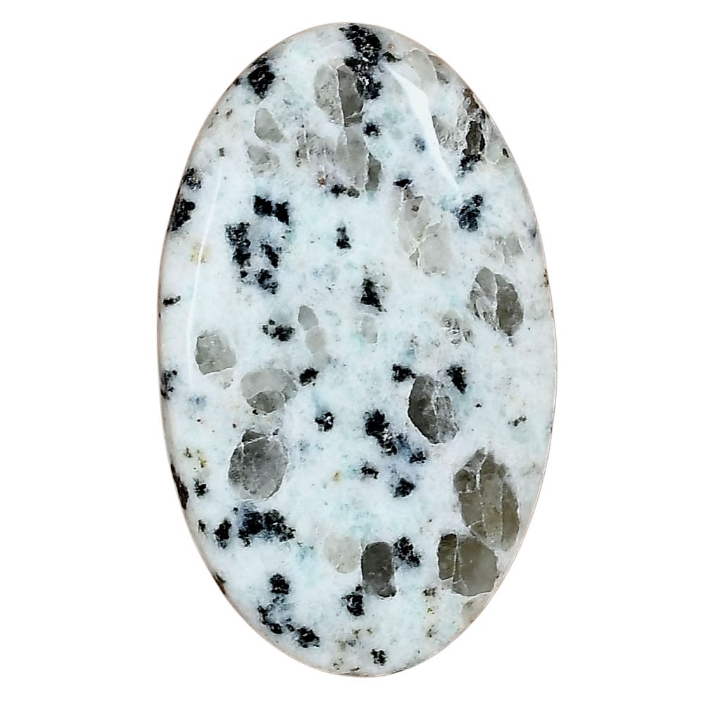 Natural Sesame Jasper 41.92×25.56×5.8 mm Oval Shape Polished Gemstone LS02939-48