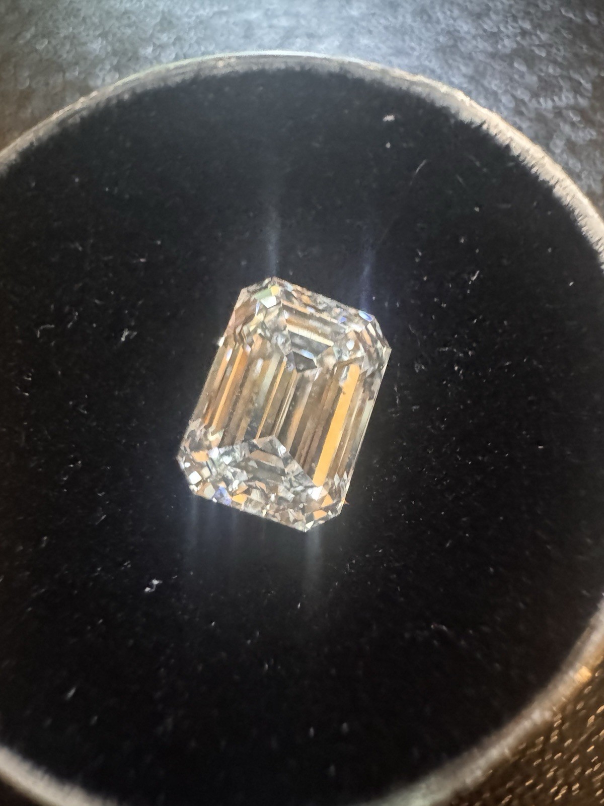 Lab Grown 1.02 Cts EMERALD Cut IGI Certified CVD Diamond D Color VVS2 Clarity