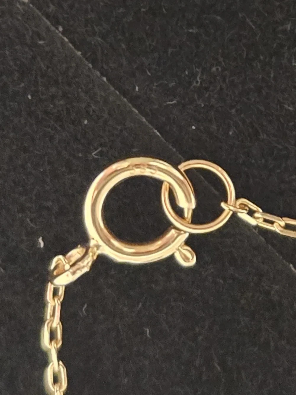 14K Gold 6.0mm Moissanite Solitaire Necklace Adjustable Chain Length