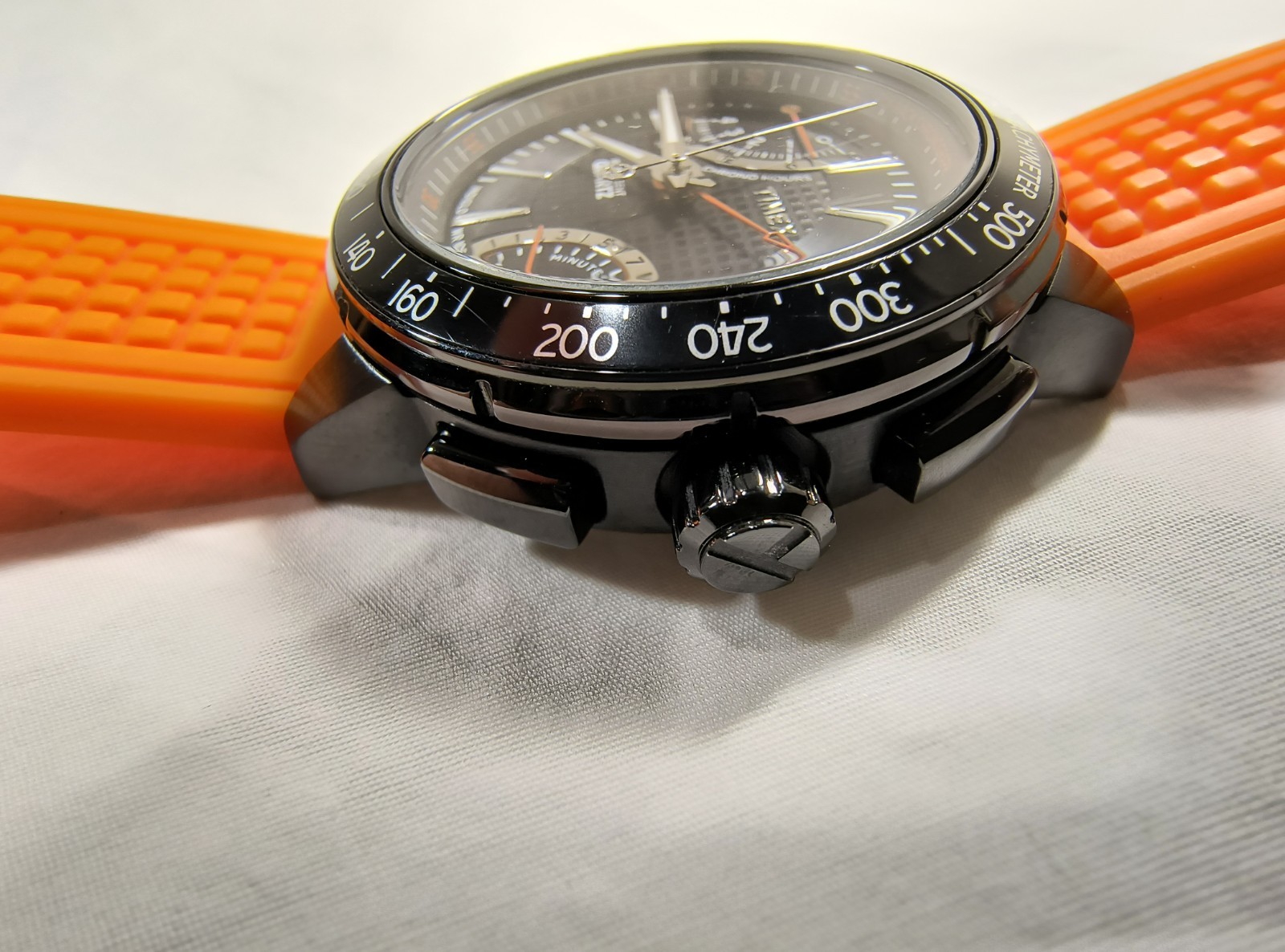 Timex 1854 Intelligent Quartz Watch T2N707 Tachometer Chronograph WR100 Working