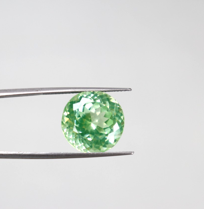 14Ct Rare Natural Green Spinel Round Cut Loose Gemstone 14x14x9mm